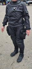 O'three 90Ninety Hybrid Tri-Laminated Dry Suit M With Kubi Dry Gloves & Bag 