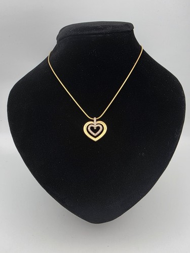 Swarovski double heart pendant - swarovski,