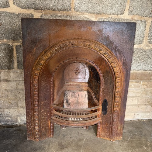 Antique iron fire - fire, insert