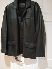 Gents Blazer Style Soft Leather Jacket Size L by Gravity London Ex Condition 