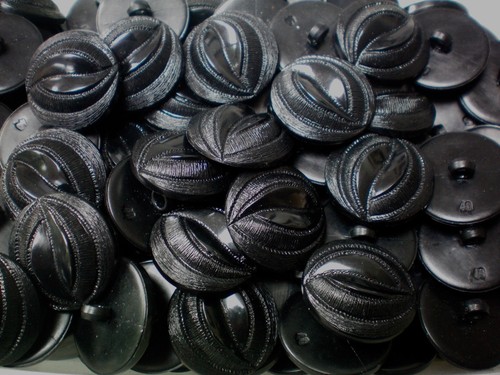 Buttons 20mm 22mm 25mm - , black