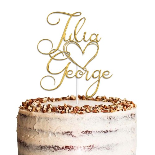 Personalised wedding cake - personalised,