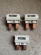 3x MainsServiceCut Out FuseCarrier Base Head 100A Type IIb BS1361. Lucy Electric