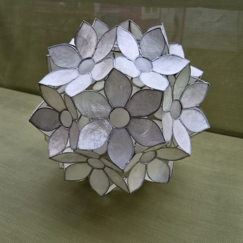 Vintage capiz shell - capiz, flower