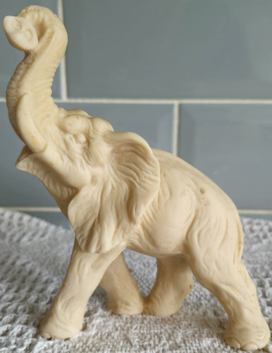 Alabaster resin elephant - alabaster,