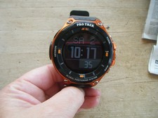 AWESOME CASIO PRO TREK WSD-F20-RG Smart Watch GPS Android Wear GPS Black/Orange!