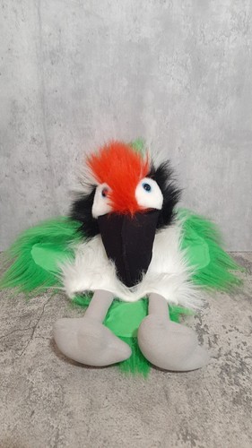 Green white fluffy - green,