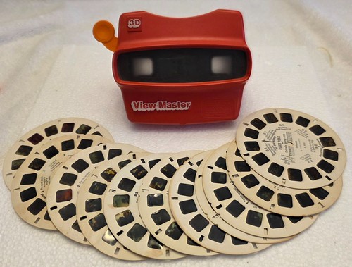 Vintage view master red - view-master,
