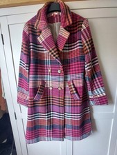 Womens Checked Coat By Joe