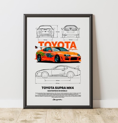 Toyota supra poster - toyota,