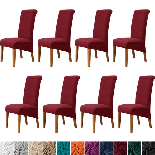 8pcs large velvet dining chair - 8pcs,