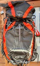 OSPREY EXOS 48 LTR BLAZE LIGHTWEIGHT BACKPACK  L 51-58CM  USED TWICE EXCELLENT 