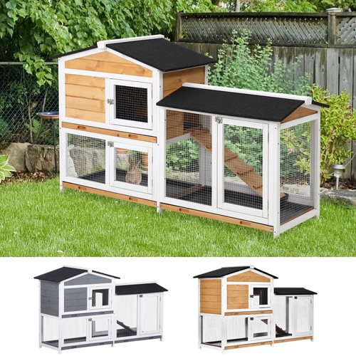 Tier wooden rabbit - 2-tier, hutch