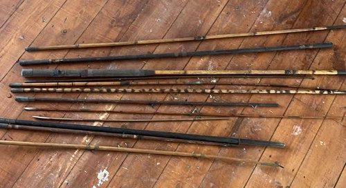 Vintage bamboo fly - vintage, rod