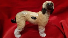 Super Ceramic Afghan Hound Dog Figurine By Coopercraft - Great Condition