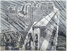 Edward Bawden : Snowstorm at