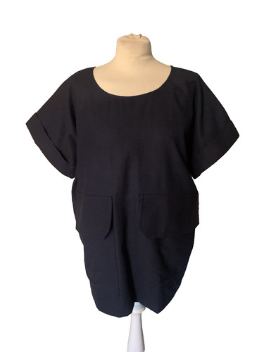 Markey oversized navy top - markey,