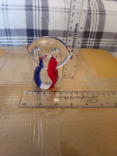 Art glass hand - art, owl