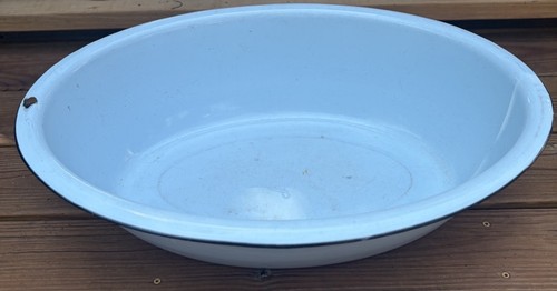 Large enamel ware tub basin - ware,