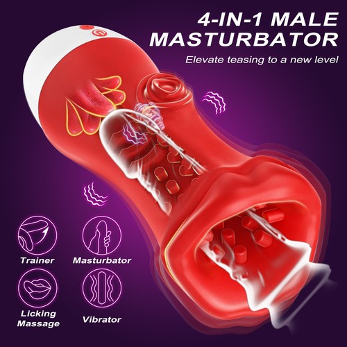 Deep throat licking male - throat,