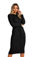 Womens Tie Up Midi Dress