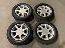 Set of JWL 14” Seven Spoke Alloy Wheels PCD 5x100 54.1mm Bore 195/65R14 Tyres