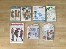 Bundle x7 Dressmaking Sewing Patterns Burda Prima Threaders & Green Pepper