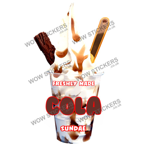 Cola ice cream - cream, sundae