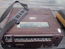 JVC HR-2200EK Portable Cased VHS Video Cassette Recorder + Charger P22EK