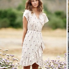 Major Blue Faux Wrap Dress XL