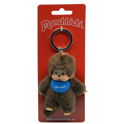 Monchhichi plush keyring blue - monchhichi,