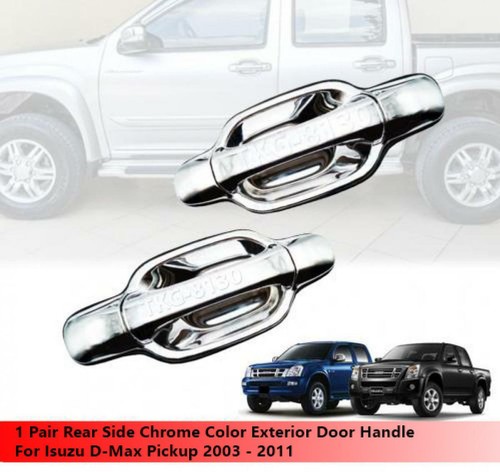 Pair rear side chrome - side,