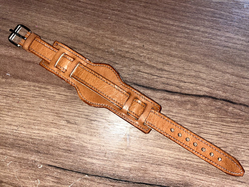 16mm brown leather handmade