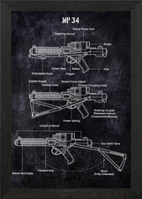 mp 34 Framed Wall Art Poster