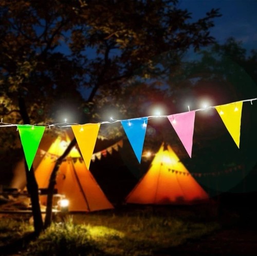 Light camping bunting - 5m, up