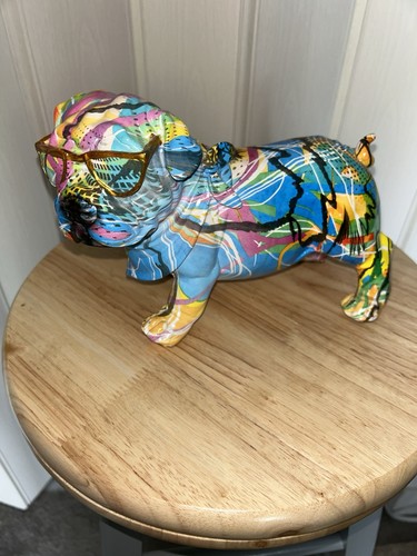 Multicolour graffiti bulldog - multicolour,