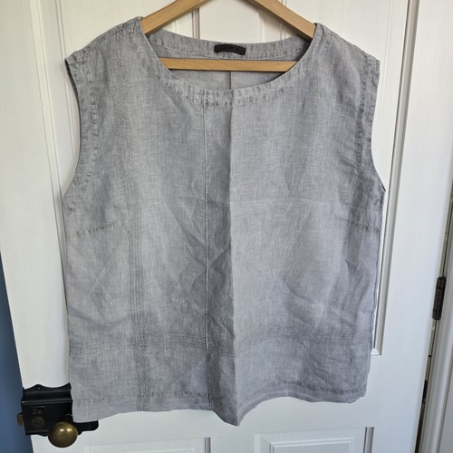 Oska linen sleeveless top - oska,