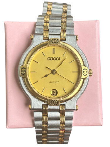 Vintage gucci 9000m two tone - vintage, two-tone