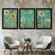 Rustic Dragonfly & Wildflower