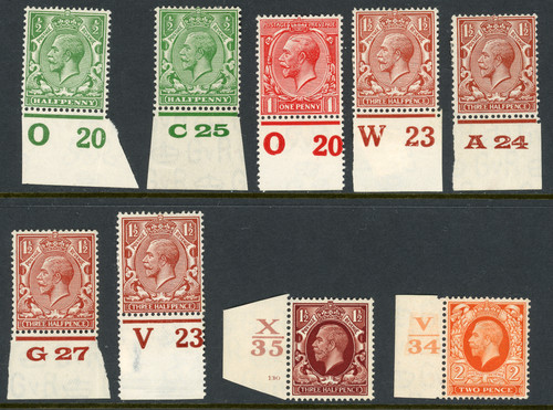 Stamp 1910 king - gb,