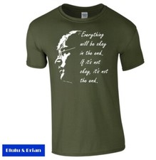 Everything will be OK John Lennon T-shirt quote homage retro The Beatles music