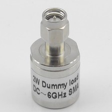 DC-6GHz 2 Watt SMA Dummy Load, 50 ohm, SMA Male Plug, RF Termination