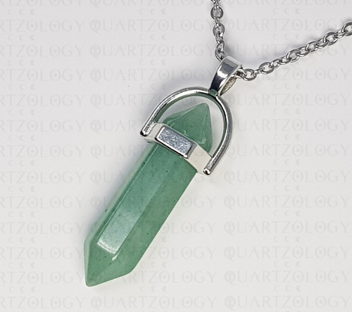 Green aventurine necklace - green,