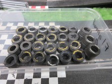 SCALEXTRIC TYRES X30 FOR TYRE WALL TRACKSIDE SCENERY F1 groved rear slicks.
