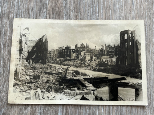1946 real photo postcard bomb