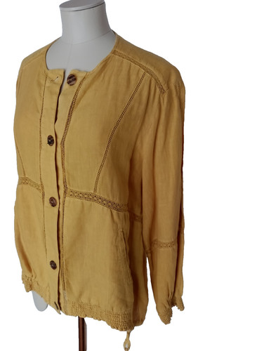 Zara yellow linen blend - yellow,