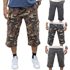Mens Cargo Shorts Chino Pants