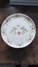 Emma Bridgewater Lovebirds Hare Rabbits Hearts Small Cake Stand Comport used
