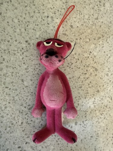 Vintage flocked pink panther - vintage,