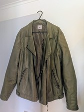 TU Green Biker Jacket Size 22